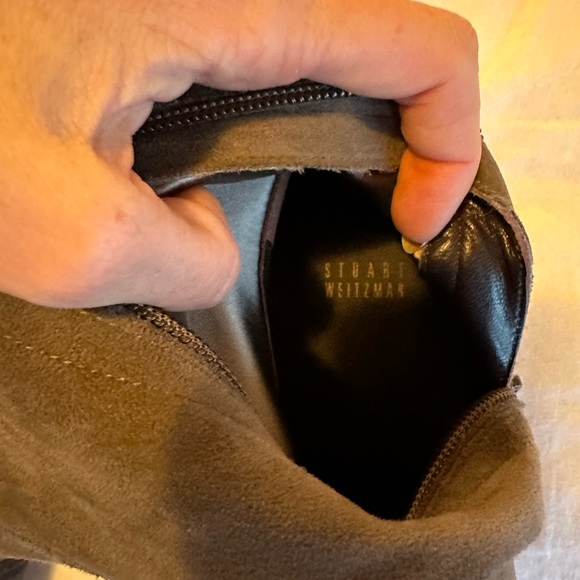 Stuart Weitzman over the knee tan green boots 9 - Picture 2 of 4